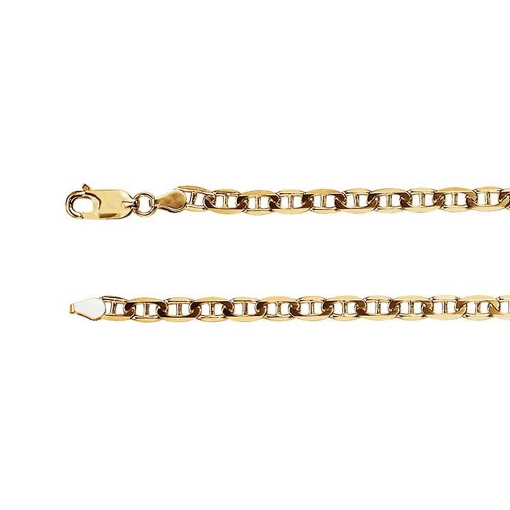 4.5mm Solid Anchor Chain Bracelet in 14k Yellow Gold, 8 Inch